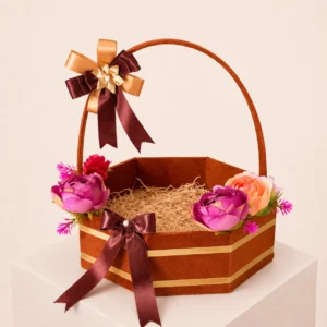 Designer Floral Gift Basket by Kaushik Krafts